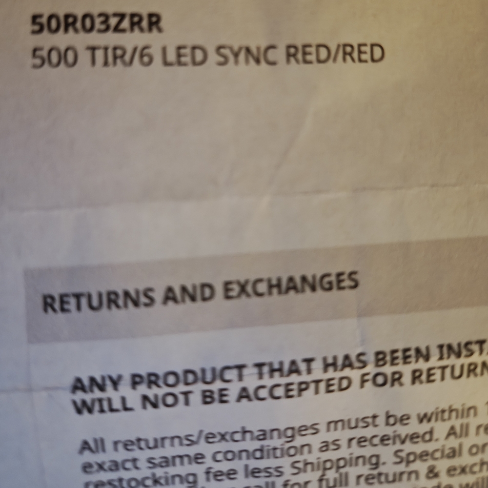 Red LED Sync Light